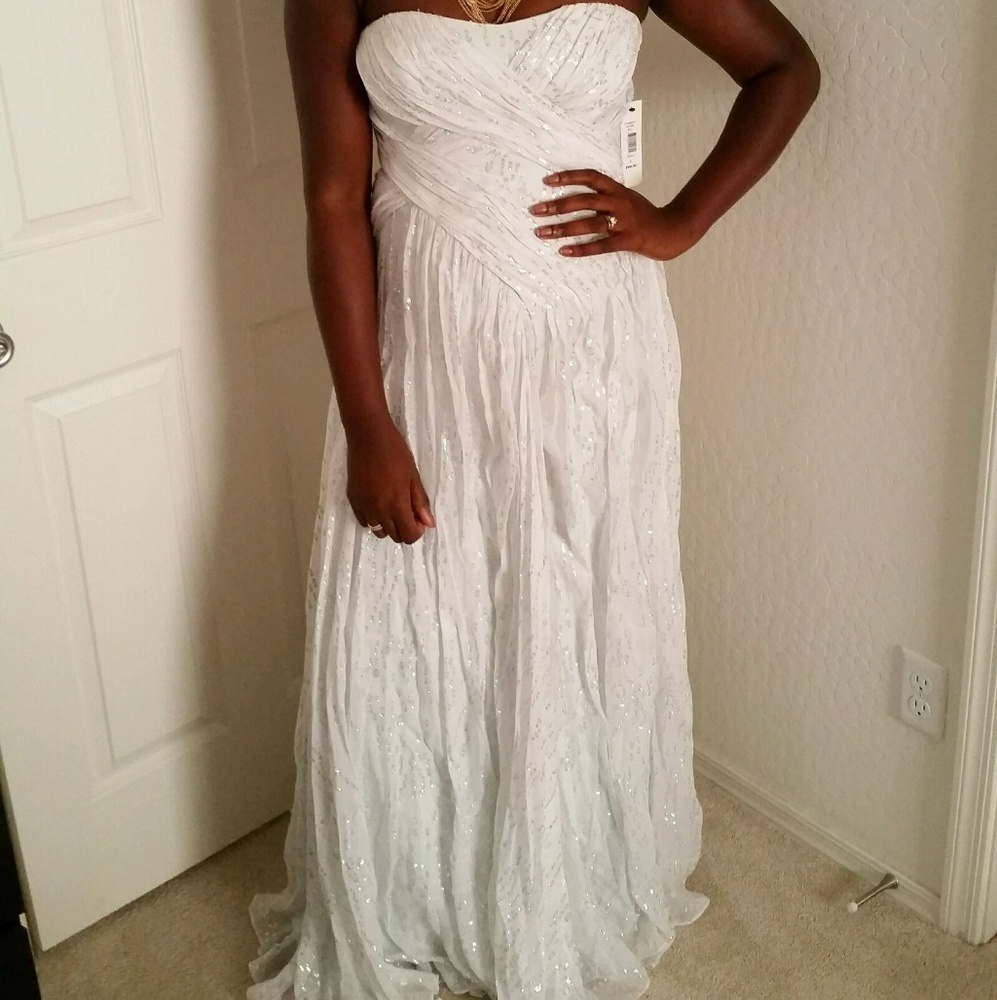 Pale sage green gown