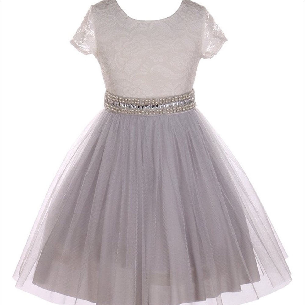 Girls Lace tulle dress