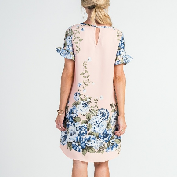 Sabrina Flower Printed Dress M - Picture 2 of 4