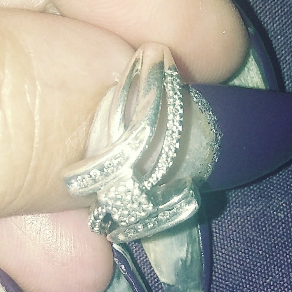 Sterling Silver Diamond... - Picture 2 of 5