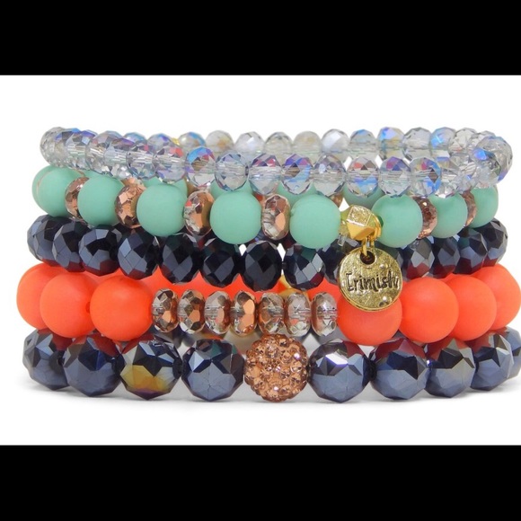 Erimish Stack Bracelets| Light Blue main image 0