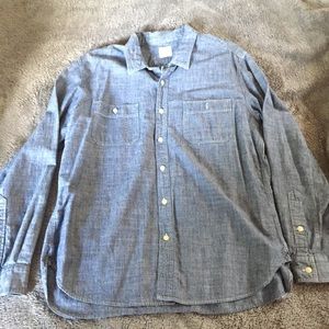 denim button down shirt