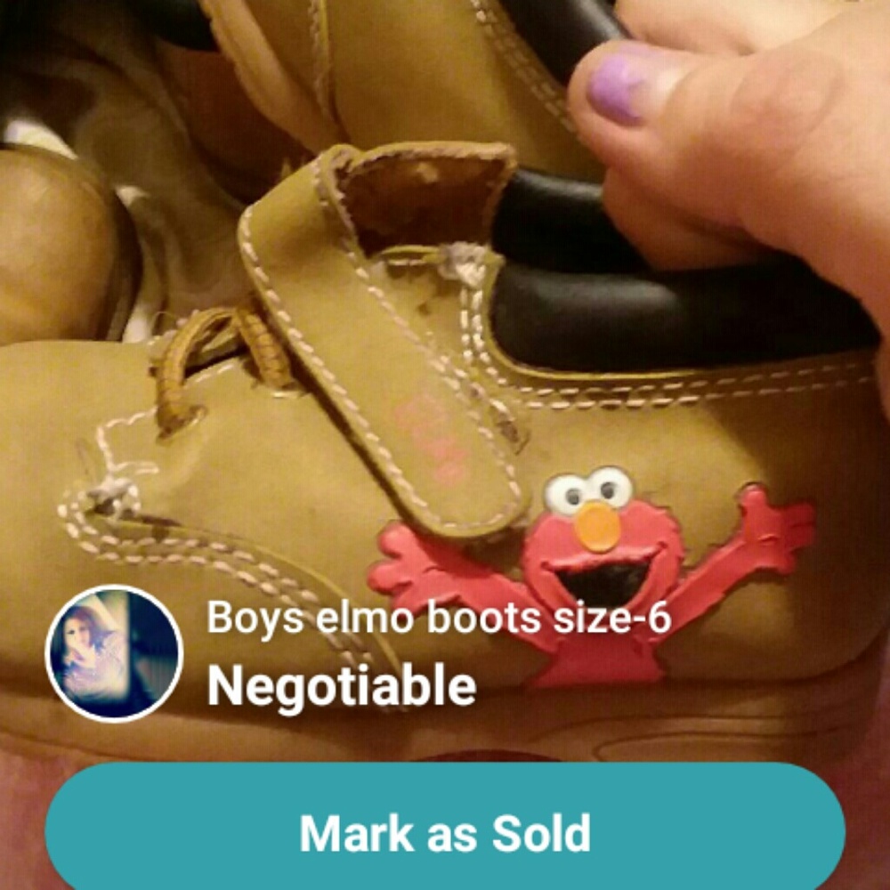 Boys Elmo work boots