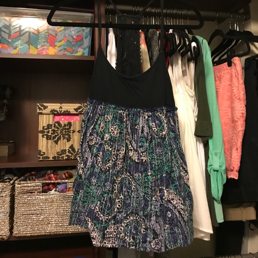 Free people- medium lace back top