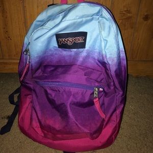 Jansport Ombré rainbow backpack