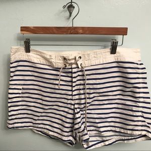 striped cotton nylon board shorts
