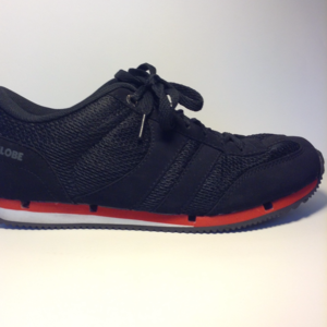 MENS 7 Globe Pulse Lite Skate Shoe in Black/Red