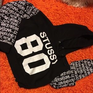 Stussy crop hoodie