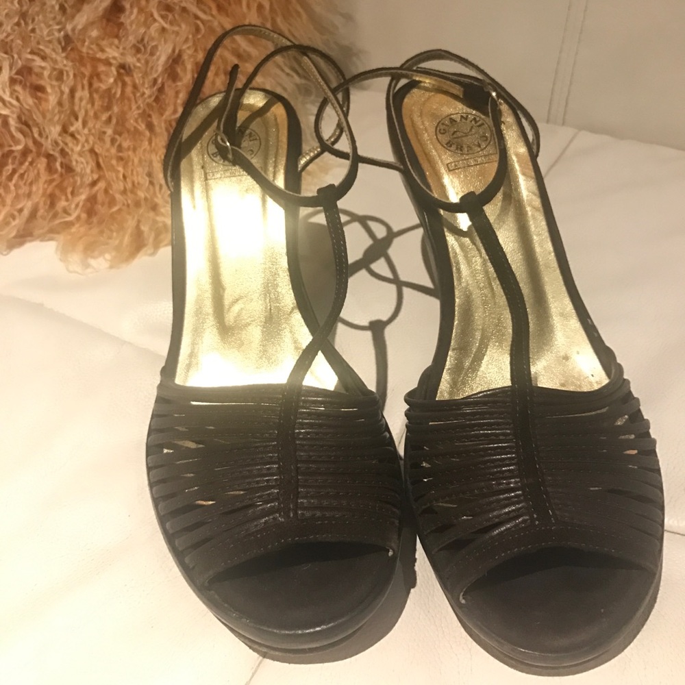 Gianni Bravo, brown/ wooden heels
