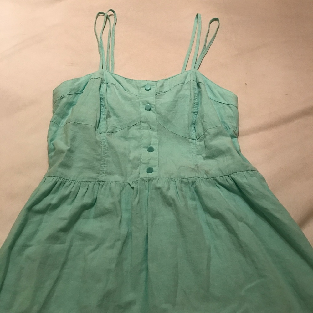 Xhilaration Aqua Linen Sundress