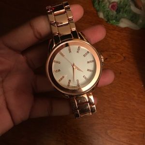 Rose gold watch