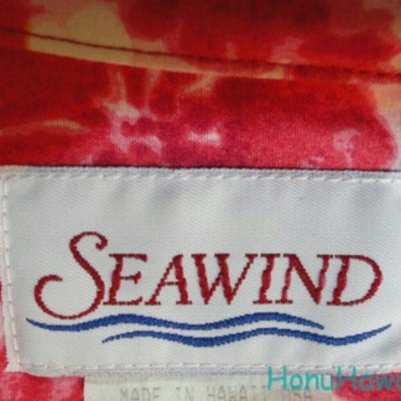 SEA WIND mens HAWAIIAN Shirt - Large - Picture 3 of 3