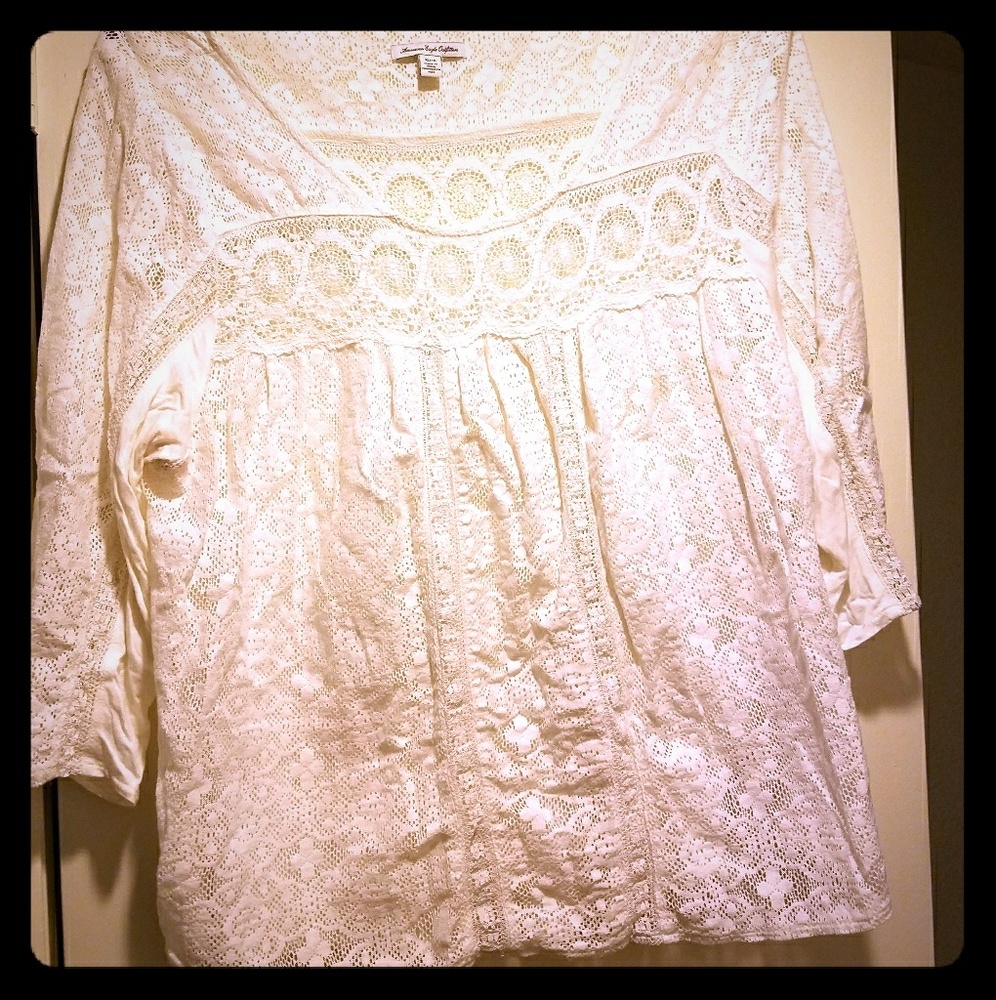 lace long sleeve blouse