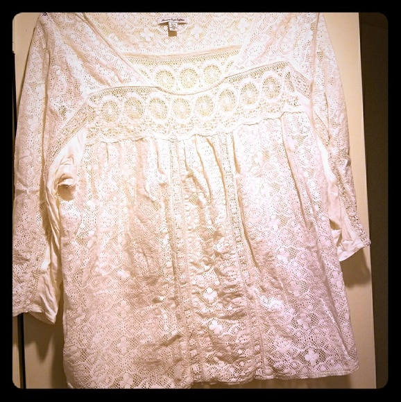 lace long sleeve blouse - Picture 1 of 1