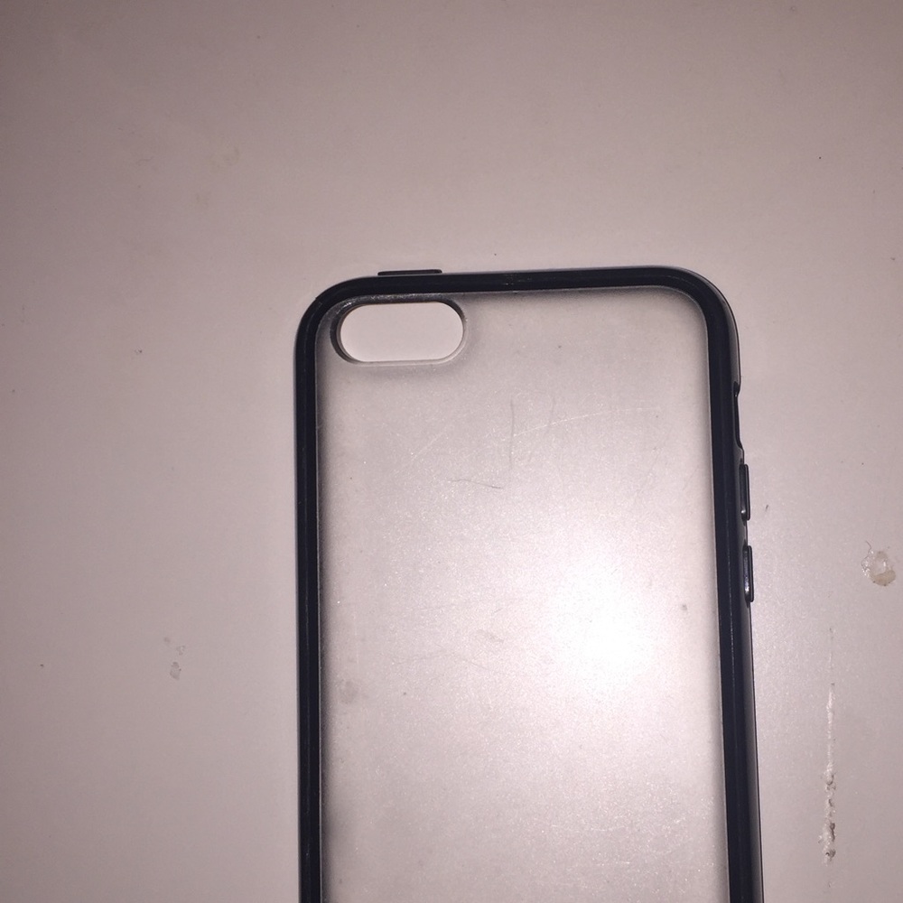 iPhone 5s black/clear phone case