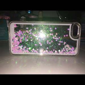 iPhone 5s moving glitter phone case