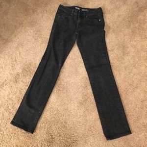 Black straight jeans size 4