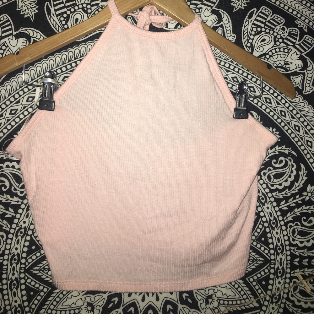 Pink crop top