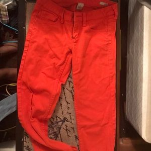 Orange jeans
