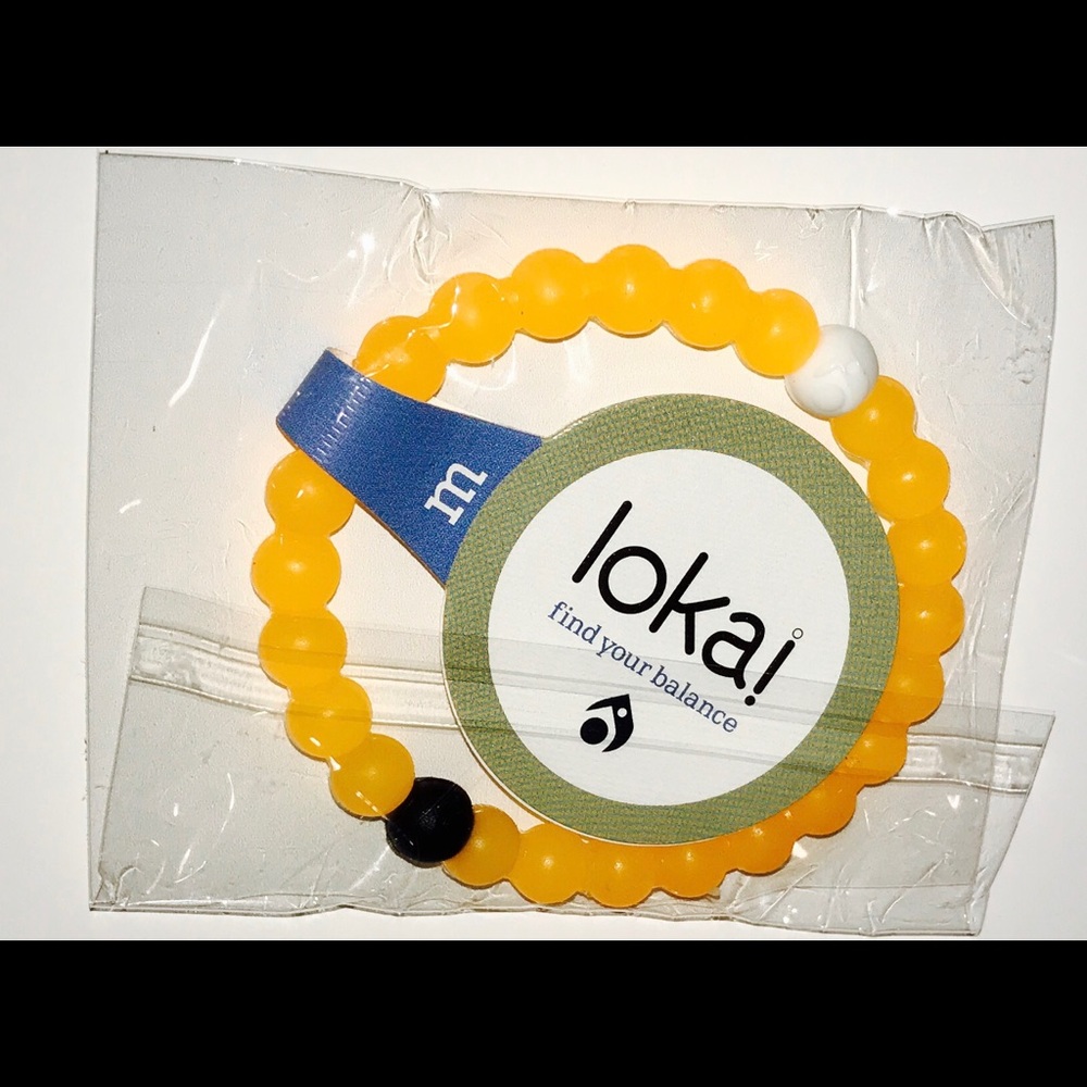 Lokai Authentic Neon Orange Lokai Size M Bracelet