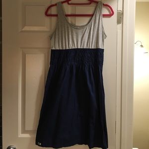 One Star Gray and Navy Dress