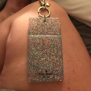 Kate Spade Glitter Keychain Wallet
