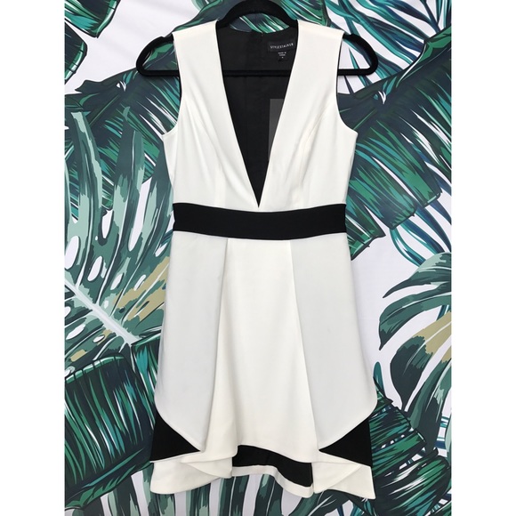 STYLESTALKER Sublime Notion Dress / WhtBlk - Picture 2 of 5