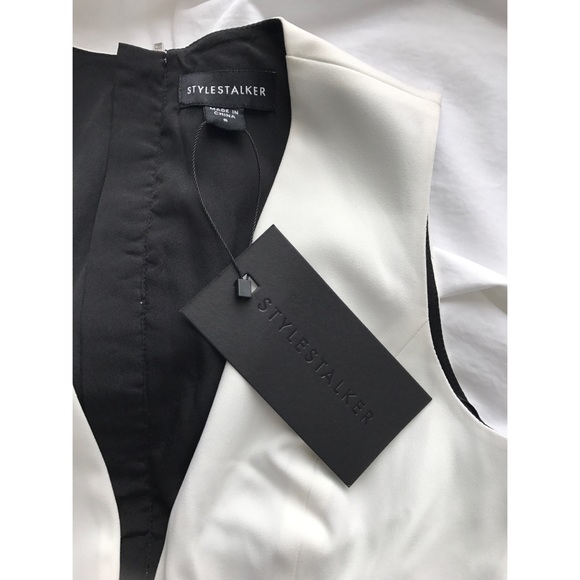 STYLESTALKER Sublime Notion Dress / WhtBlk - Picture 4 of 5