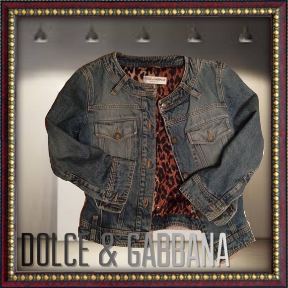 🍏DOLCE &amp; GABBANA-Vintage Jean-Jacket. Size: 42