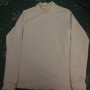Pink Nike thermal turtle neck long sleeve shirt
