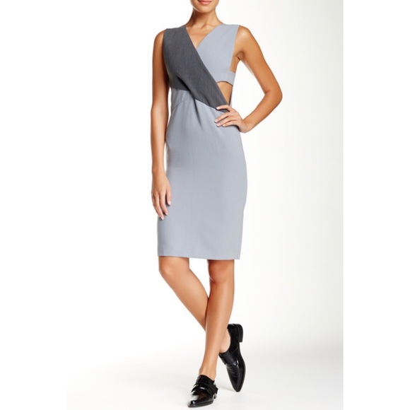 SIX CRISP DAYS Slvlss Cutout Fitted Dress / Gray - Picture 2 of 5