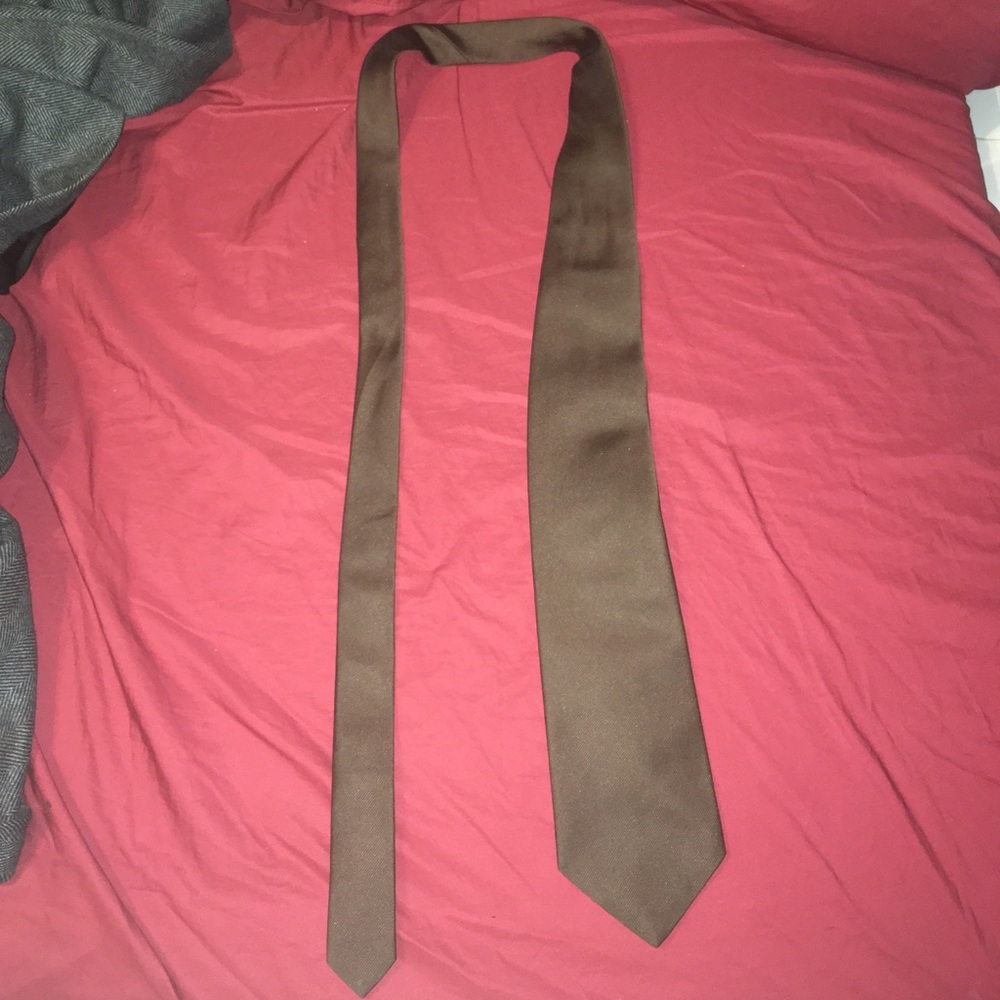 Brown Tie - Vintage 70's Berkshire Country Club