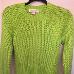Michael Kors XXS Bright Green Sweater