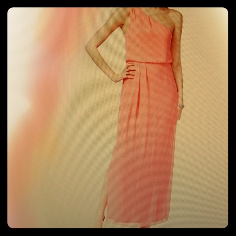 NWT Embellished Pink Chiffon  Evening gown dress