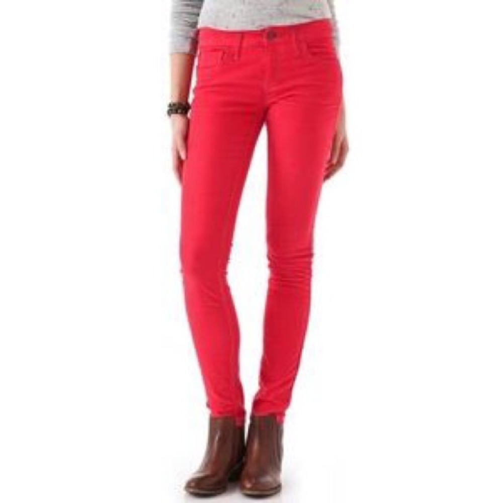 Free People Bright Corduroy Skinny Pants