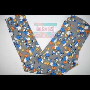 Disney Lularoe leggings OS Donald Duck