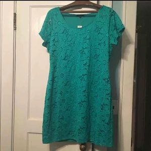 Turquoise Lace Dress