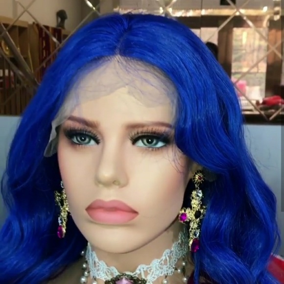 Blue Purple Brazlian Full Lace Wig 20-22 inches!!