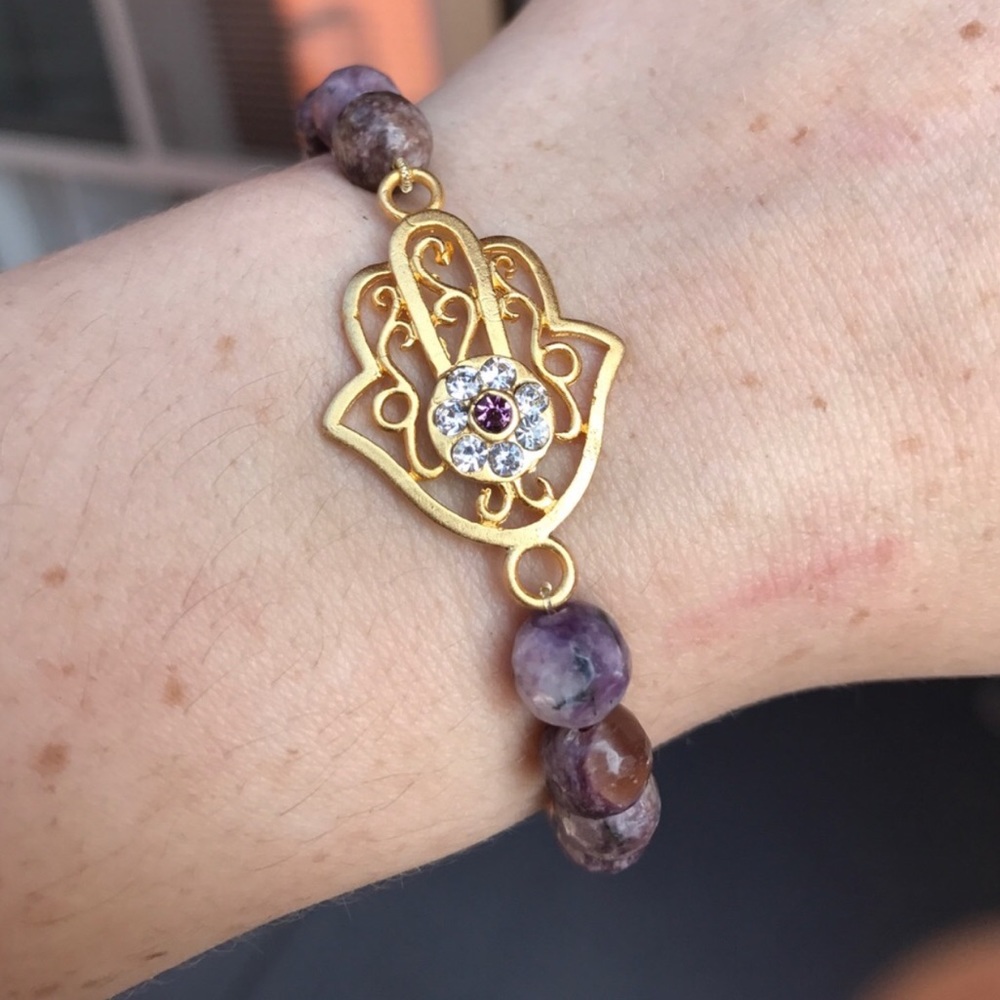 Hamsa Beaded Bracelet