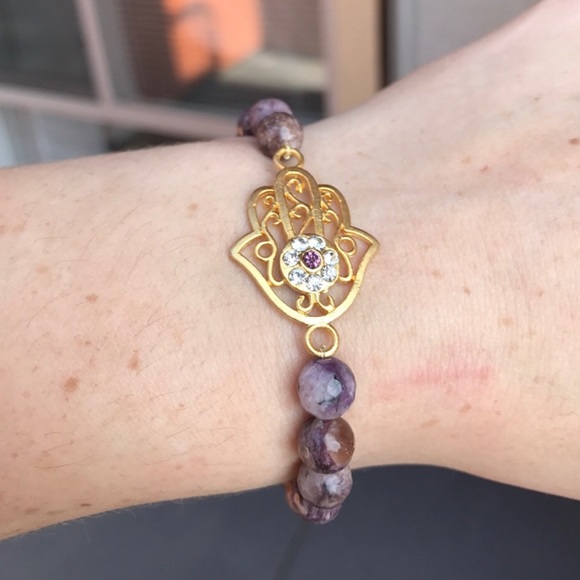 Hamsa Beaded Bracelet - Picture 4 of 5