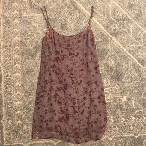 velvet silk French Connection lavender dress