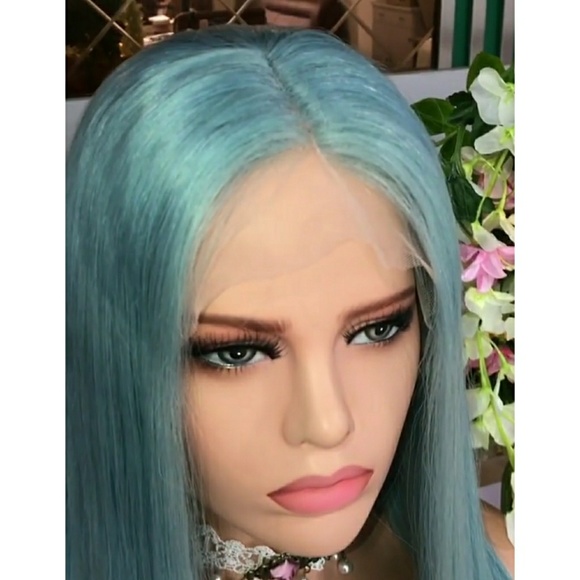 Greenish Blue Full lace wig 20-22 inches