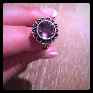 💍Pandora Purple Gem Ring Size 7