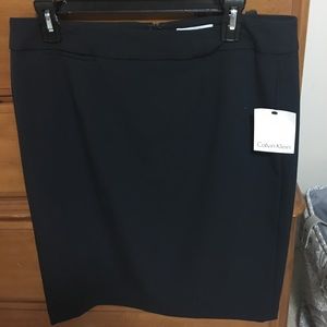 Navy Calvin Klein suit skirt. New with tags