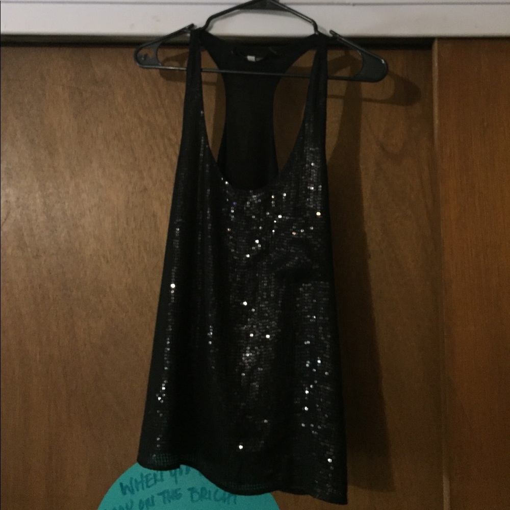 Black sequence racerback