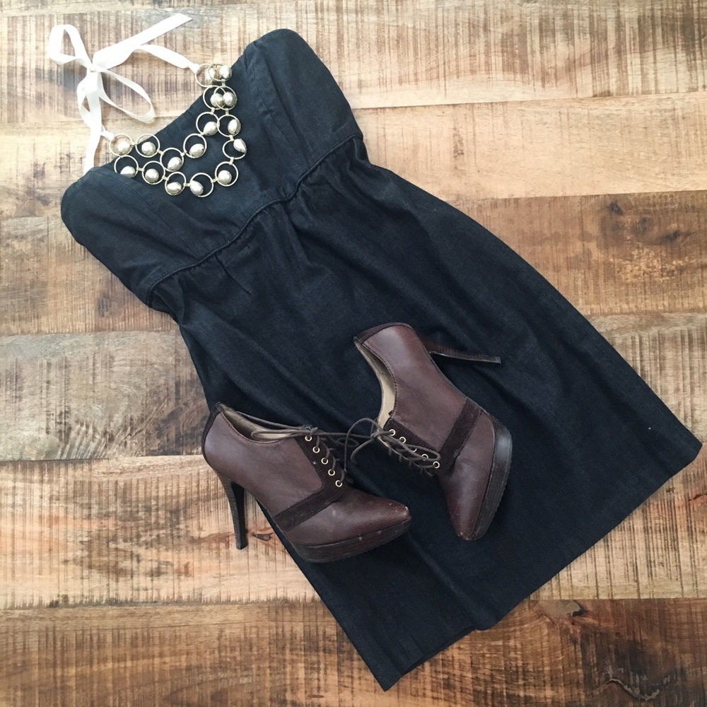 GAP Strapless Jean Dress