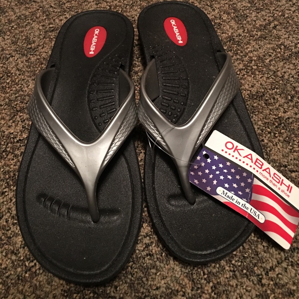 Okabashi flip flops