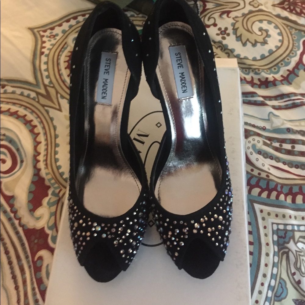 Steve Madden Rhinestone Heels - Picture 2 of 4