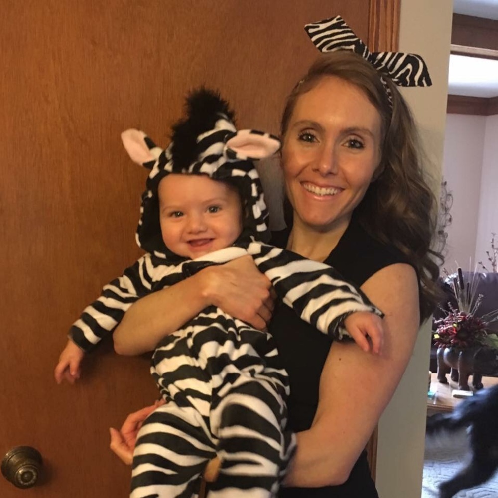 Baby zebra Halloween costume handmade