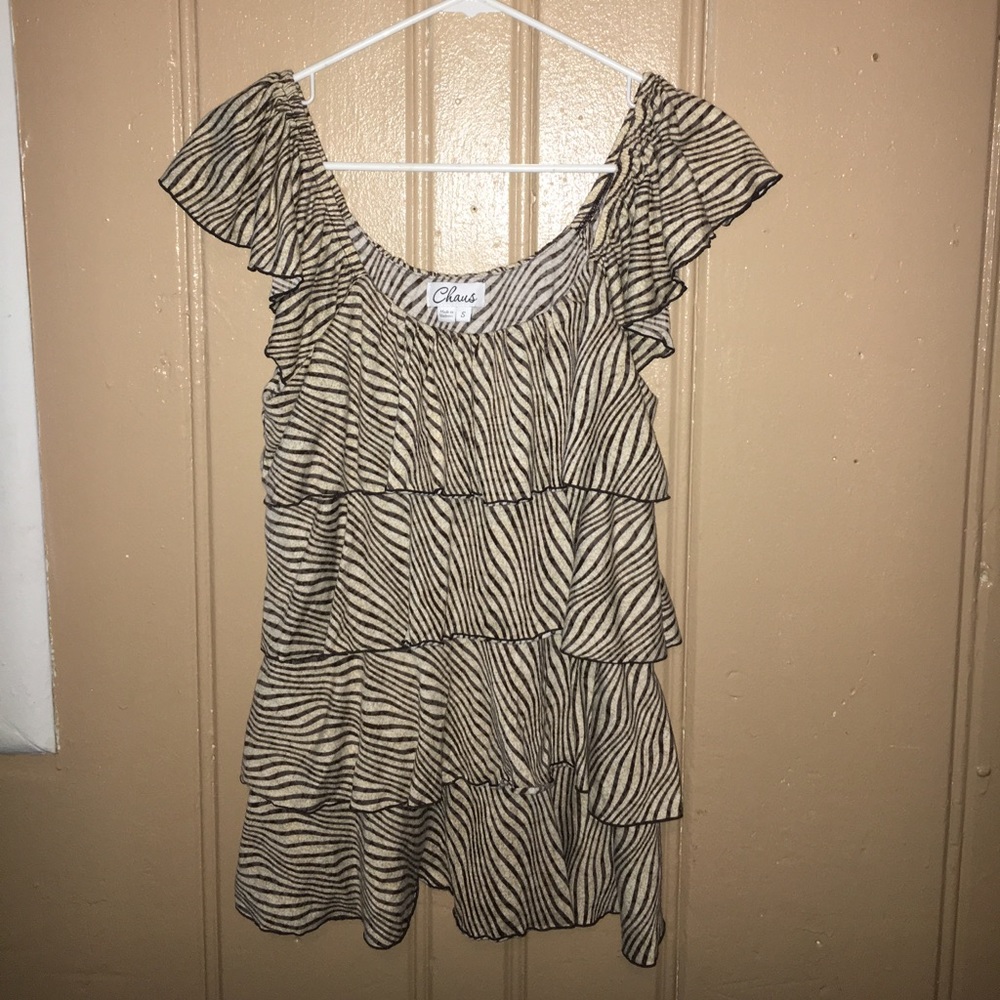 Chaus Zebra Printed Blouse